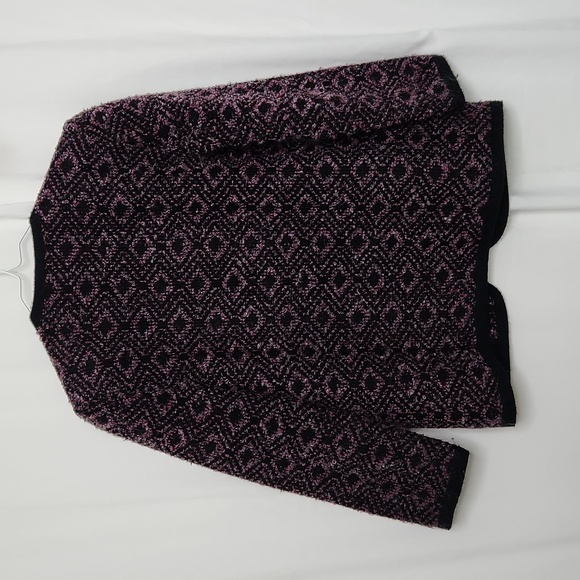 Koret Womens Vintage Wool Blend Blazer Size S Black/Pink/Gray Textured Weave Bus - Picture 7 of 15